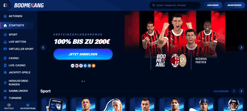BoomerangBet: Buchmacher ohne Lizenz aus Deutschland